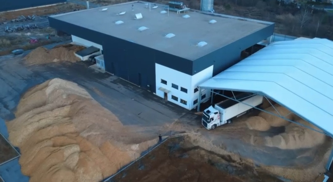 Produktionsgelände Luftaufnahme